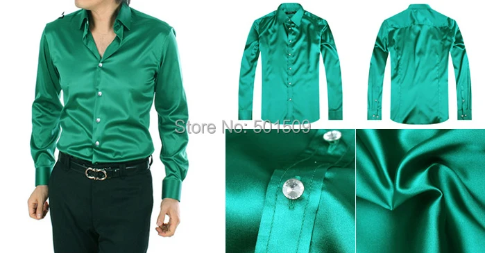 camisa verde jade hombre