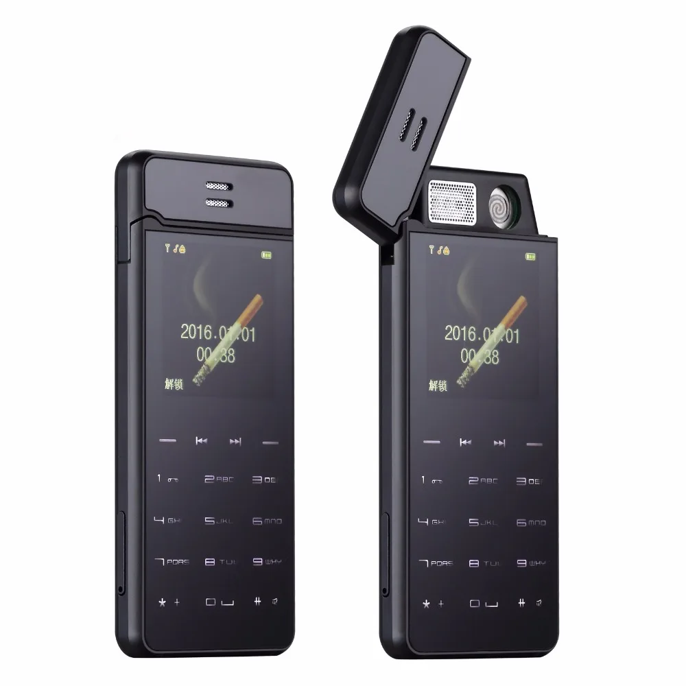 Мини зажигалка Телефон Ультра-тонкий металлический телефон прикуриватель персональный маленький мобильный телефон анти-потеря позиционирования