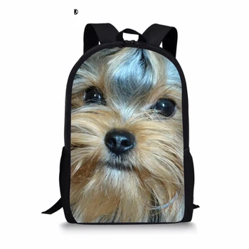 

Custom Yorkshire Terrier Printed Backpack Women School Bags for Girls Travel Book for Teenagers Softback Satchel Drop Shipping