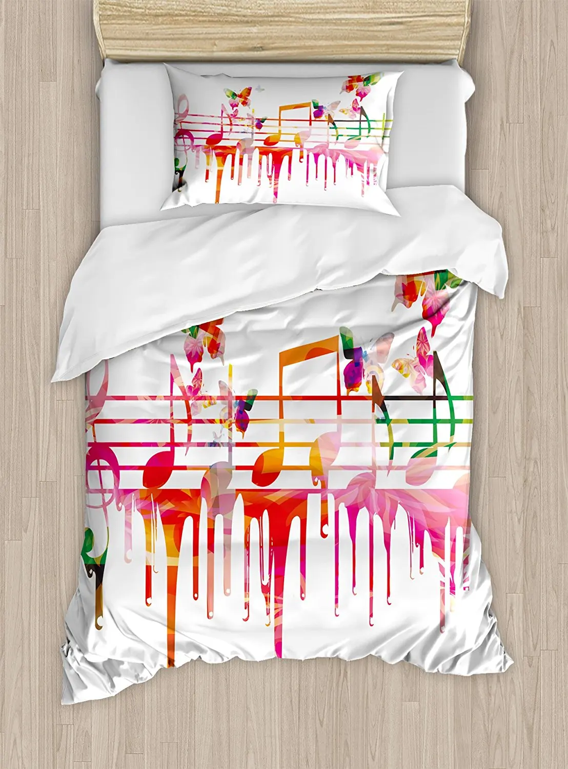 Aliexpress.com : Buy Music Decor Duvet Cover Set Colorful ...