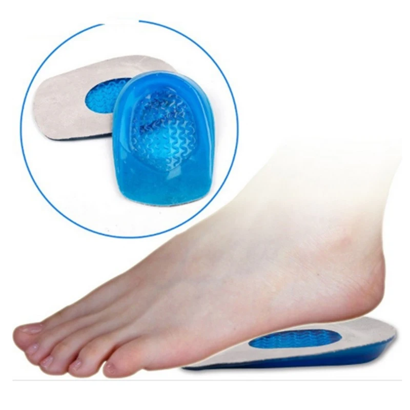 

Silicone Gel Insoles Heel Cushion Soles Relieve Foot Pain Protectors Spur Support Shoe Pad Feet Care Inserts
