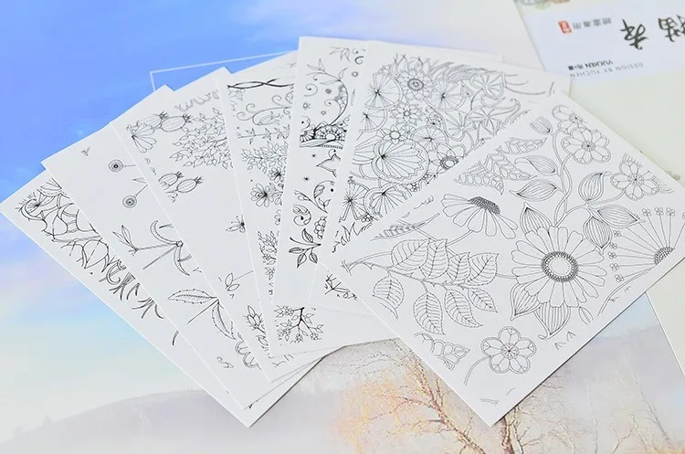 Secret Garden 30 Sheets Coloring Card Tintage Postcards DIY Painting Drawing Book Colouring Books Secret Garden 30 Sheets Coloring Card Tintage Postcards DIY Painting Drawing Book Colouring Books
