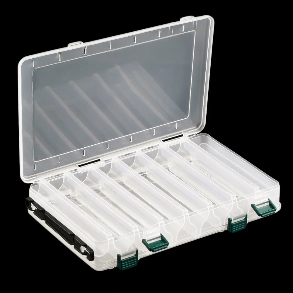 10 Compartments 14 Compartments Double Sided Fishing Lure Bait Hooks font b Tackle b font Waterproof