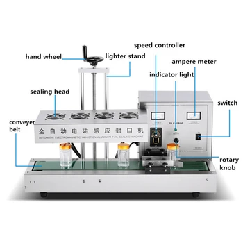 

Automatic Continuous Electromagnetic Induction Sealer Aluminum Foil Sealing Machine Stainless Steel Aluminum Foil