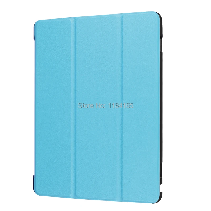 KTG1214SB_1_Ultra thin 3 fold Leather Case with Smart Sleep Cover & Stand for Huawei MediaPad M3 Lite 10 protective cover skin case