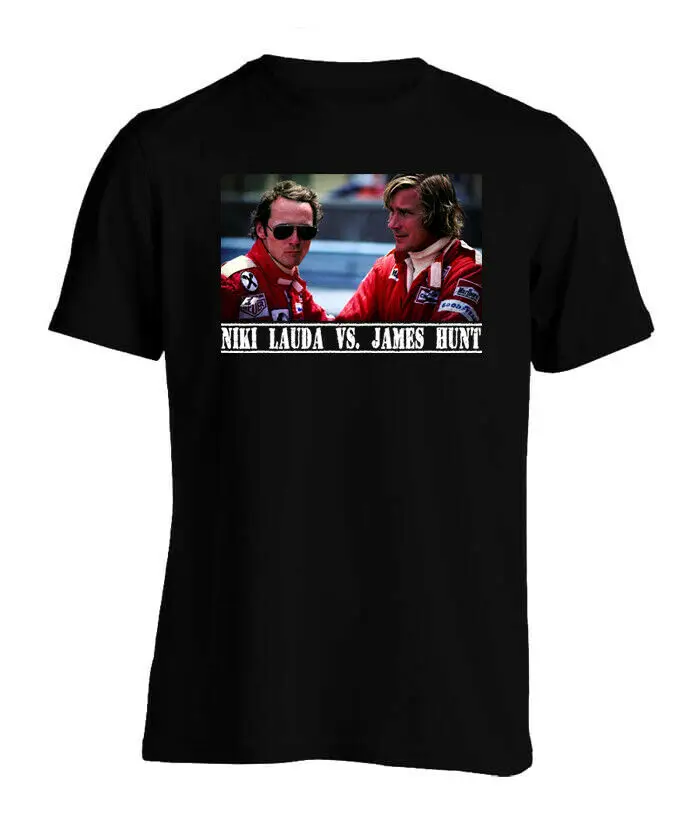 

fierce rivalry Niki Lauda vs. James Hunt Black T-shirt S M L XL 2XL 3XL 4L 5XL-