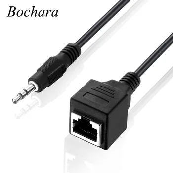 

Bochara 30cm 3.5mm Stereo Male to RJ45 Female Audio Extension Cable