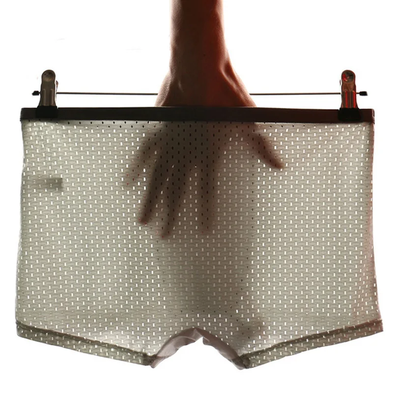 

Underwear Brand New Mesh Mens Underwear Modal Boxers Underpants Breathable Boxer Shorts Men Panties Sexy Male Underwears Cueca