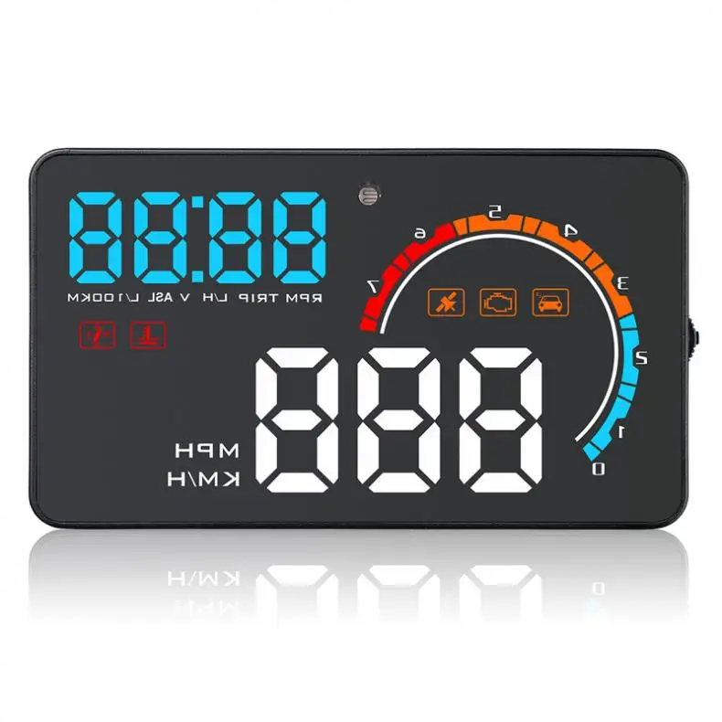  Universal D2500 35 Zoll HD Intelligente Auto Head Up Display mit OBD und GPS Dual System Display fü