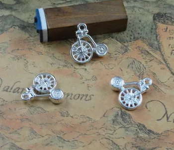 

A3253 Free Shipping! 50pcs/lot 18*17mm Antique silver toy bike pendant Necklace Fashion Jewelry Clothing Accessories