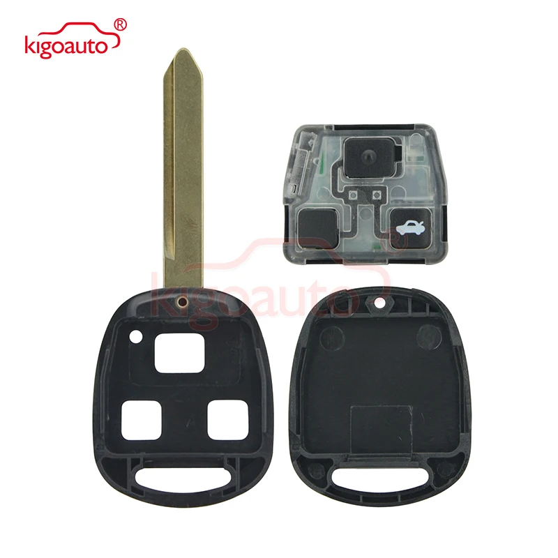 Kigoauto 2 шт. дистанционный ключ 3 кнопки TOY47 434 МГц 4D70 для Toyota Avensis 2004 2005 2006 2007 2008 2009 736670-A