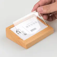 7,5x10 см Стойка для именных карточек, ценников, акриловая панель, деревянный стол, стойка для вывесок меню, бумажная стойка для ценников