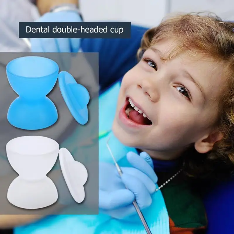 Зубной инструмент двуглавая чашка стоматолог смешивания чаша дезинфекции с крышкой многоразовые стерилизации чашки