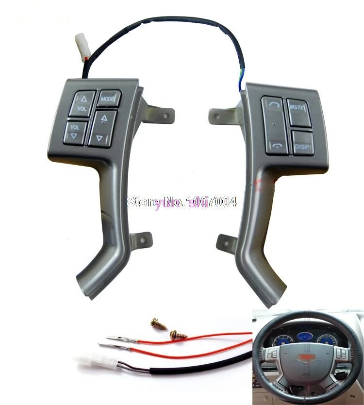 Multi-function car nine buttons Steering Wheel Bluetooth buttons car refiting For 2008-2012 Geely Emgrand EC7 car accessories
