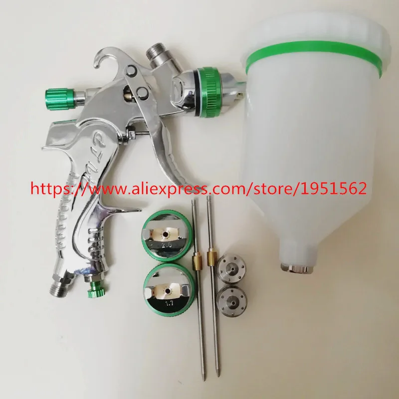 Beste 601 SPUITPISTOOL HVLP 1.4mm 1.7mm 2.0mm stalen mondstuk Verf spuitpistool professionele Airbrush pistool voor schilderen auto
