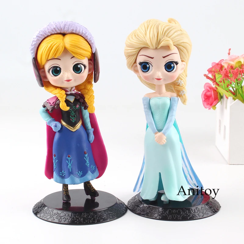 

Princess Figure Queen Elsa Princess Anna Action Figure Princess Toy Gift for Girls 2pcs/set 14.5-15cm