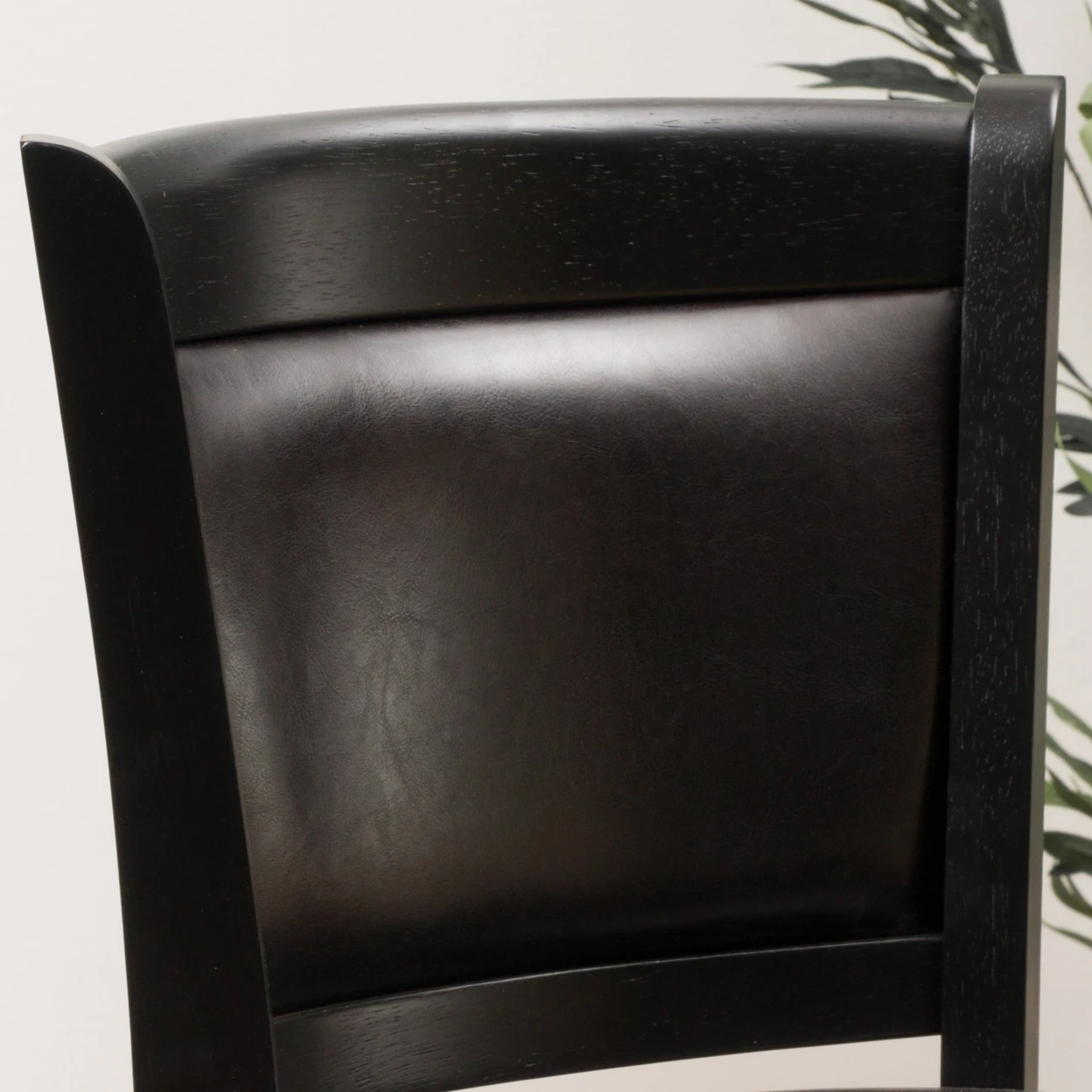 Kyle Brown Leather Swivel Backed Barstool (1)