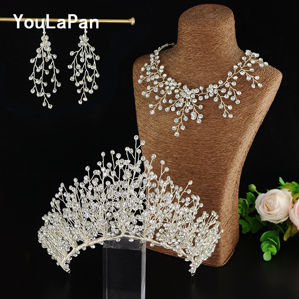 YouLaPan HP193 Bride Crown Bridal Tiara Wedding Hair Crown Bride Crown Bridal Wedding Hair Jewelry