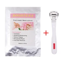 Удаление мертвой кожи маска для ног и с ножками из нержавеющей стали набор для педикюра значение костюм Отшелушивающий и ремонт ног мягкой кожи костюм TSLM2
