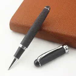 Jinhao 750 РОЛИК ручка Мороз Черный Цвет серебристой отделкой