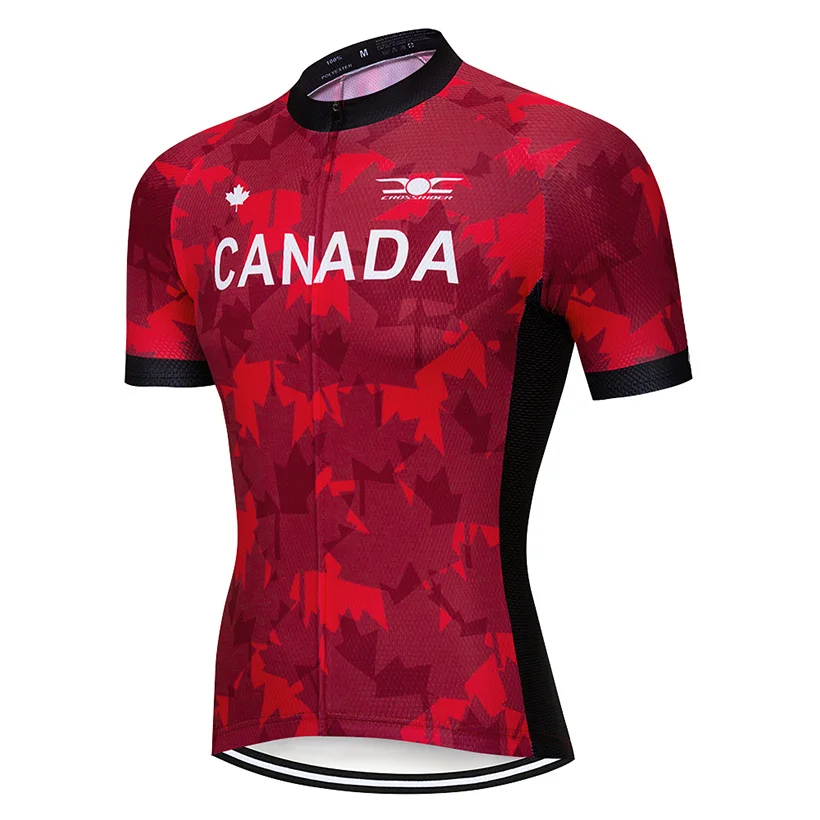 

Summer 2019 CANADA Cycling Jersey Mtb Uniform Bicycle Clothing Bike Wear Clothes Mens Short Maillot Roupa Ropa De Ciclismo