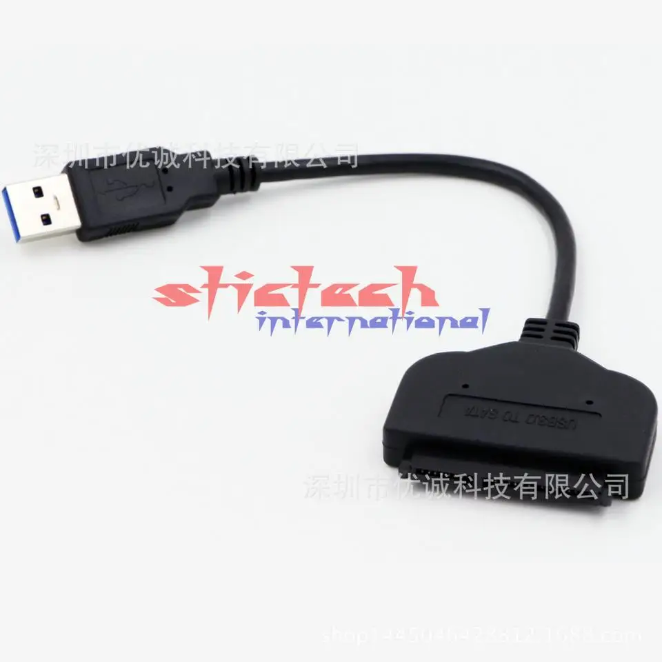 Cheap by dhl or ems 50pcs USB 3.0 To SATA 22 Pin 2.5 Inch Hard Disk Driver SSD Adapter Cable Newest 1
