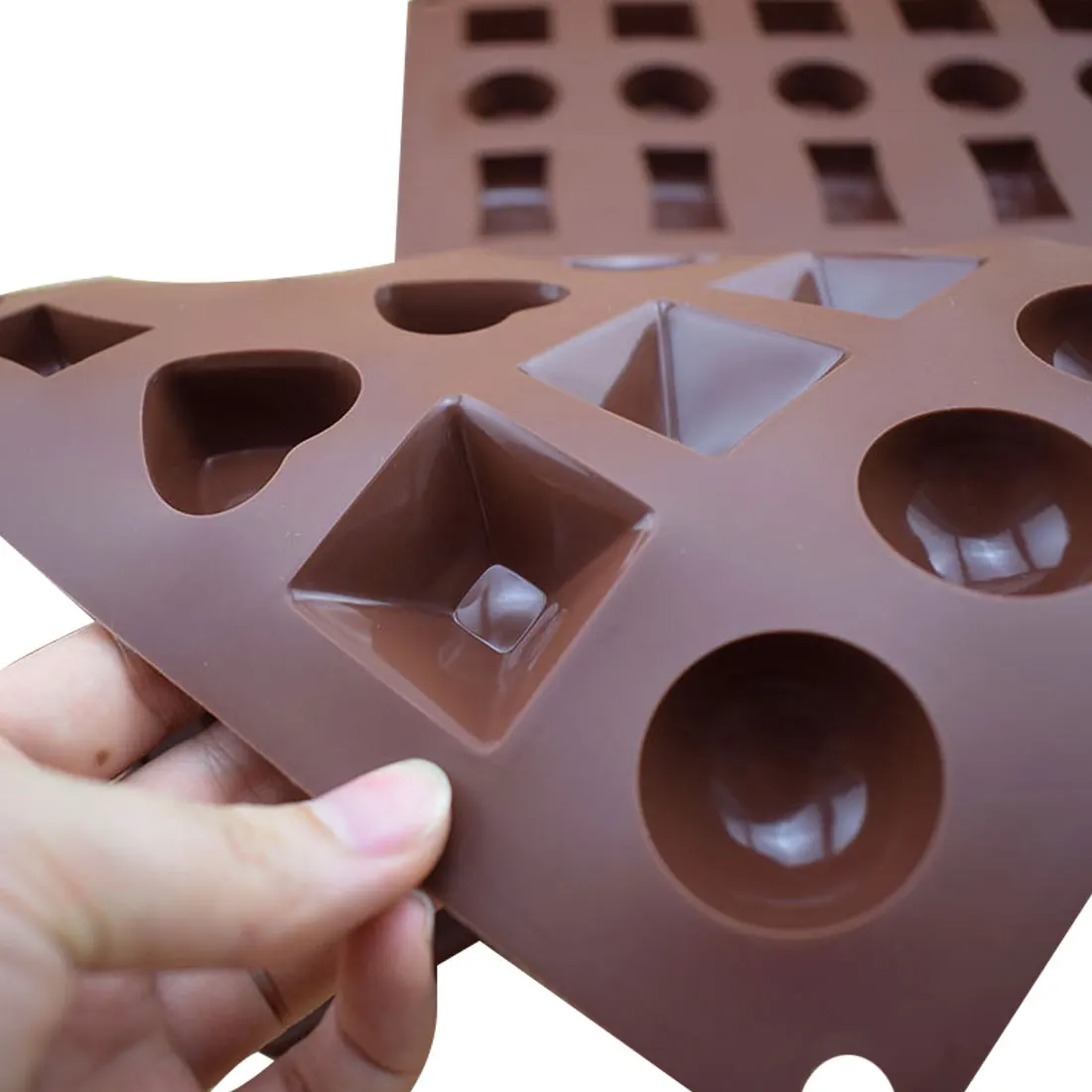 Fondant Molds 30 Grid Chocolate Mold Silicone Mold DIY Candy Bar Mould Cake Decoration Tools Kitchen Baking Accessories