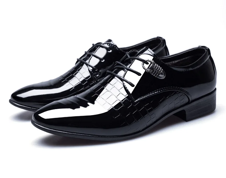 Г., Мужская модная обувь в деловом стиле Повседневная обувь качественные свадебные туфли на плоской подошве вечерние туфли на шнуровке размера плюс