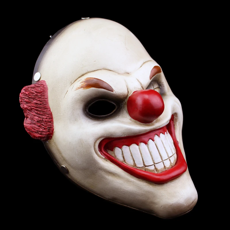 Бесплатная доставка игра Payday 2 смола красный нос клоун копия маски маскарад