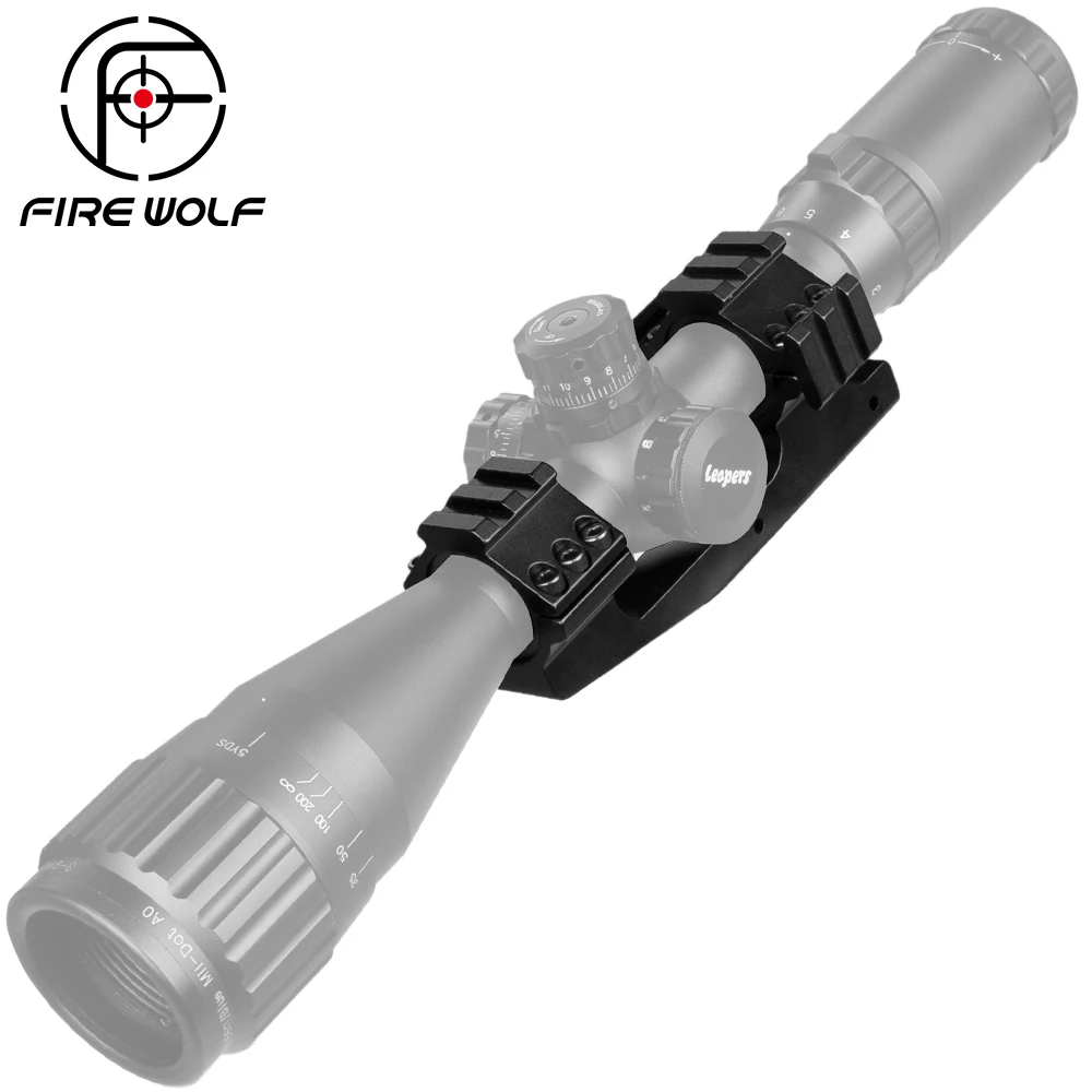 FIRE WOLF 30mm Tactical L Offset Cantilever Scope Mount Ring Aluminum