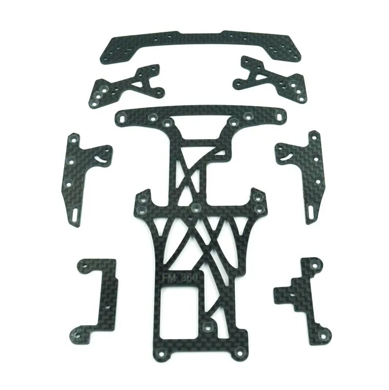 Tamiya RC Chassis カーボンファイバー Metal & Carbon Fiber Frame Chassis with Shock Absorbers