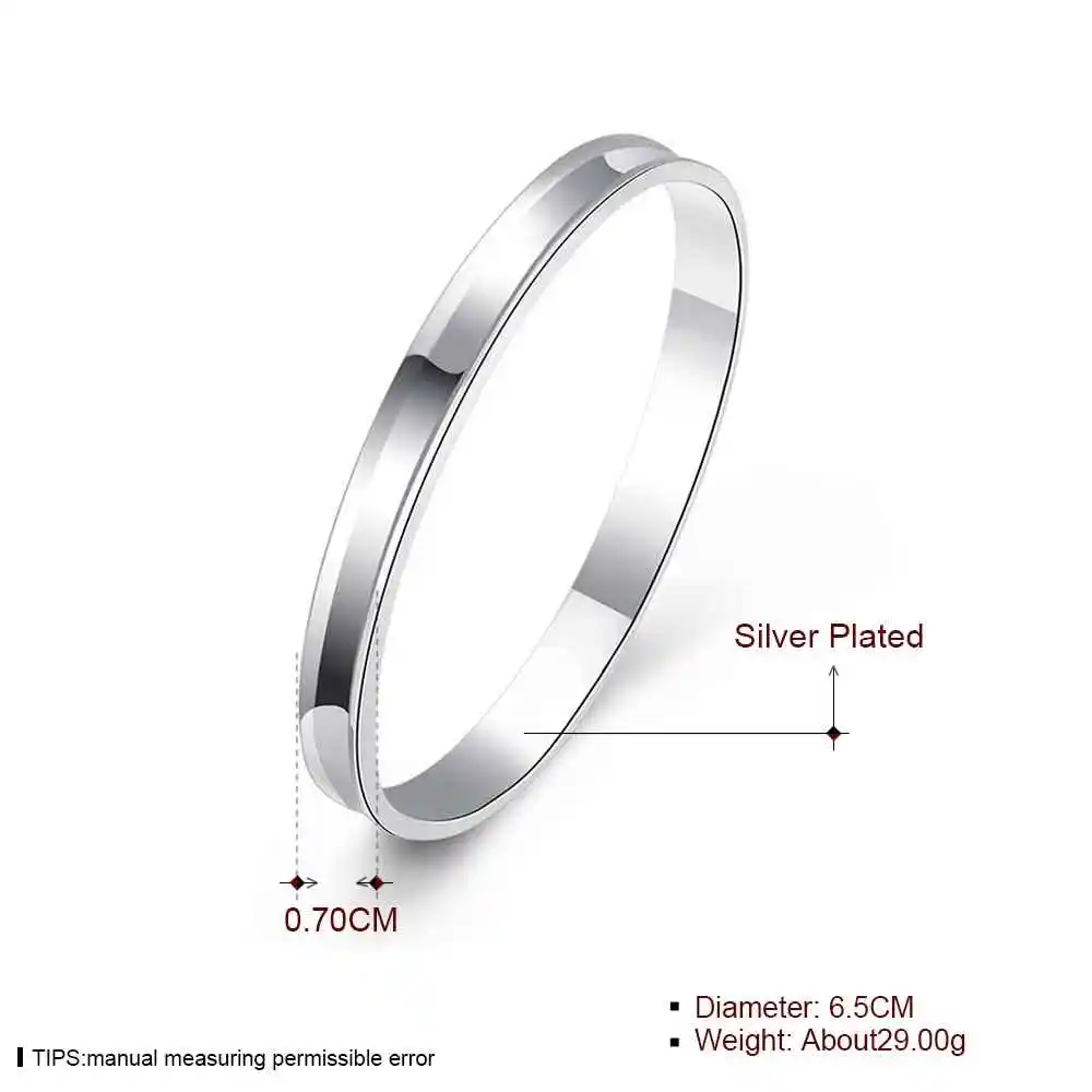 

CHB29 single style 925 silver hot sell style women white stone bracelet 17cm size lover bangle 2019 new style 3 color choice