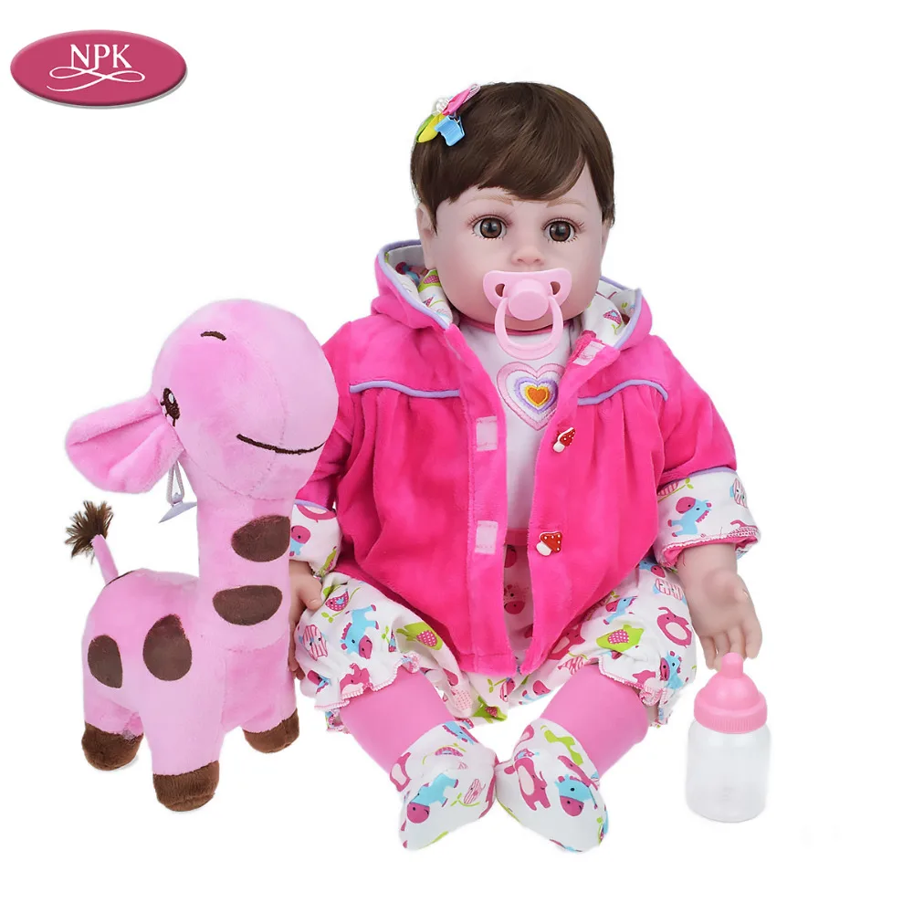 

20" Soft Silicone Adora Lifelike Toddler Baby Bonecas Girl Kid DOll Toys Bebe Reborn Menina De Silicone Brinquedo Children Gifts