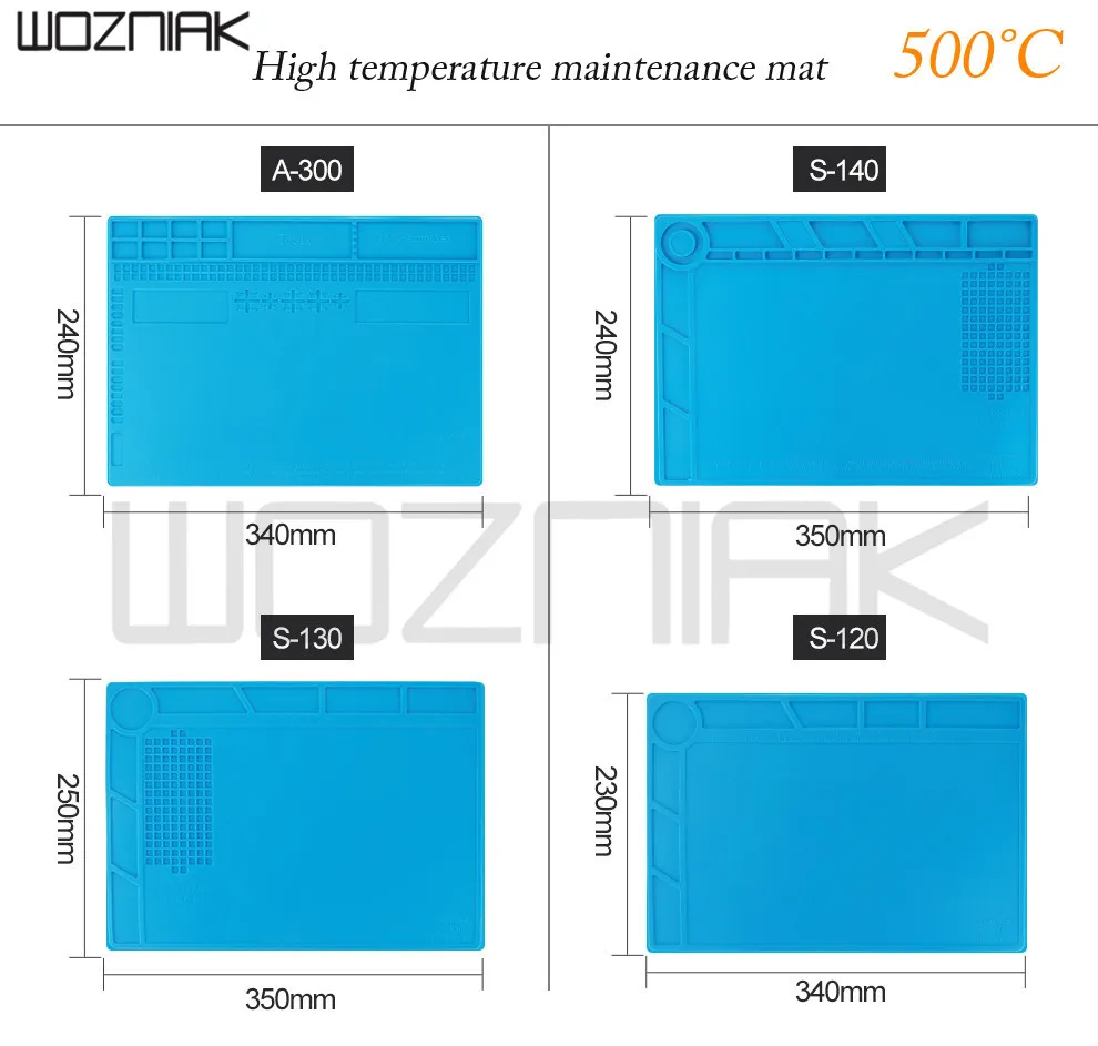 

BEST silicone repair mat high temperature heat gun BGA soldering station repair insulation pad repair mat s140