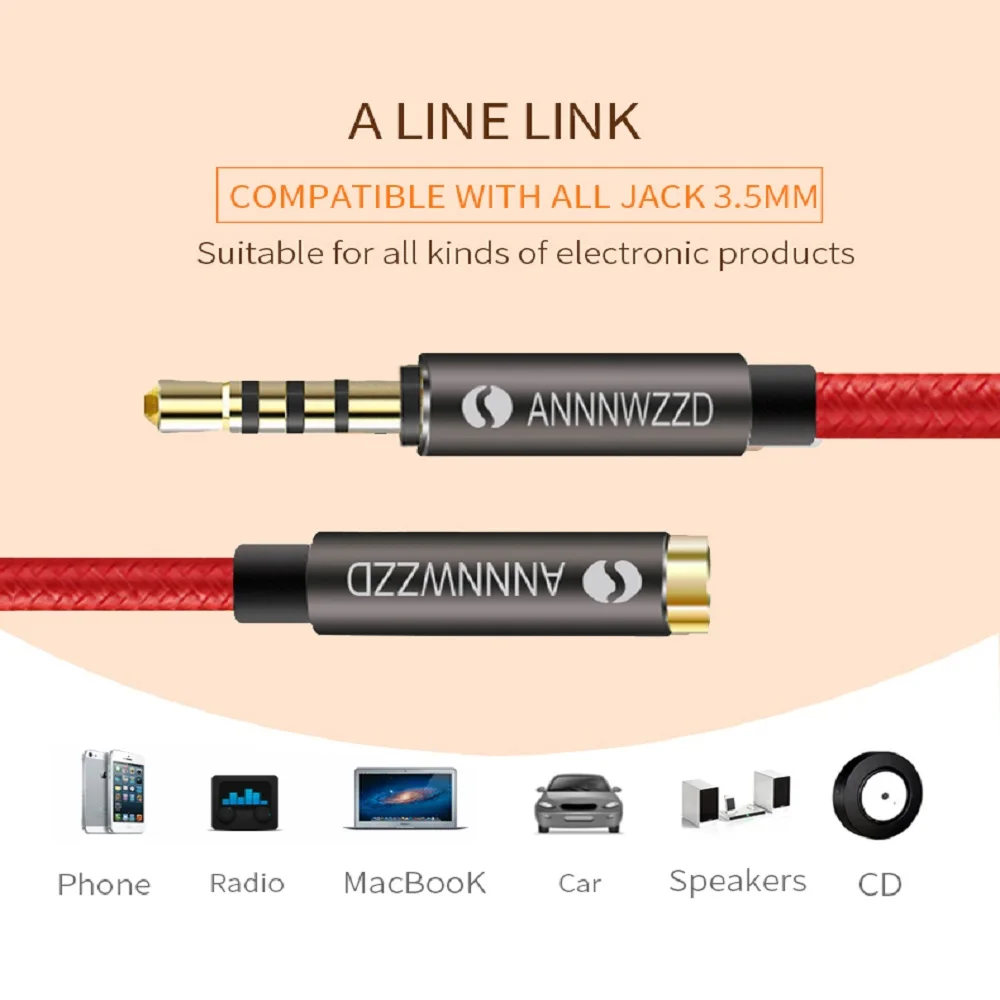 Yuanji 3.5mm Jack male to 3.5mm Female Aux Extension Cable Audio Cable Headphone Extension Cable Cord for Computer Yuanji 3.5mm Jack male to 3.5mm Female Aux Extension Cable Audio Cable Headphone Extension Cable Cord for Computer