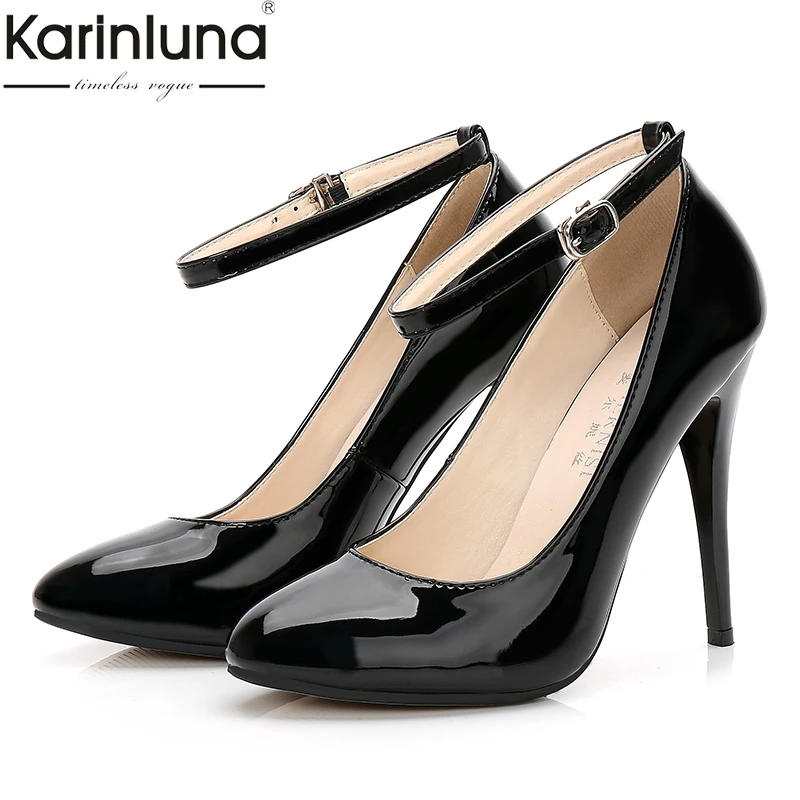 

Karinluna 2019 Only Large Size 40-44 Elegant Top Quality Thin High Heels Shoes Woman Lady Sexy Party Women Shoes Pumps
