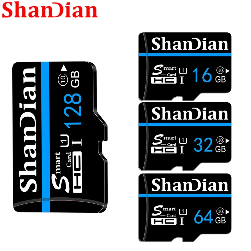 

SHANDIAN Micro Memory Card 16GB 32GB Class 10 Microsd SD Card 64GB 8GB TF Card