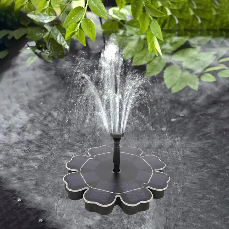 8 в бесщеточный Солнечный плавающий фонтан сад водяной насос фонтана 180 л/ч птица ванна сад декорация для пруда 4 сопла водонепроницаемый