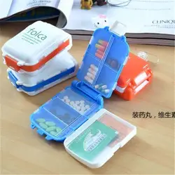 Пластик Еженедельный складной медицина планшеты Pill Box Дело Портативный конфеты контейнер для витаминов хранения организатор дорожные