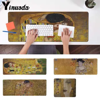 

Yinuoda Simple Design the kiss Gustav Klimt Rubber Mouse Durable Desktop Mousepad gaming Mousepad For PC Laptop Notebook