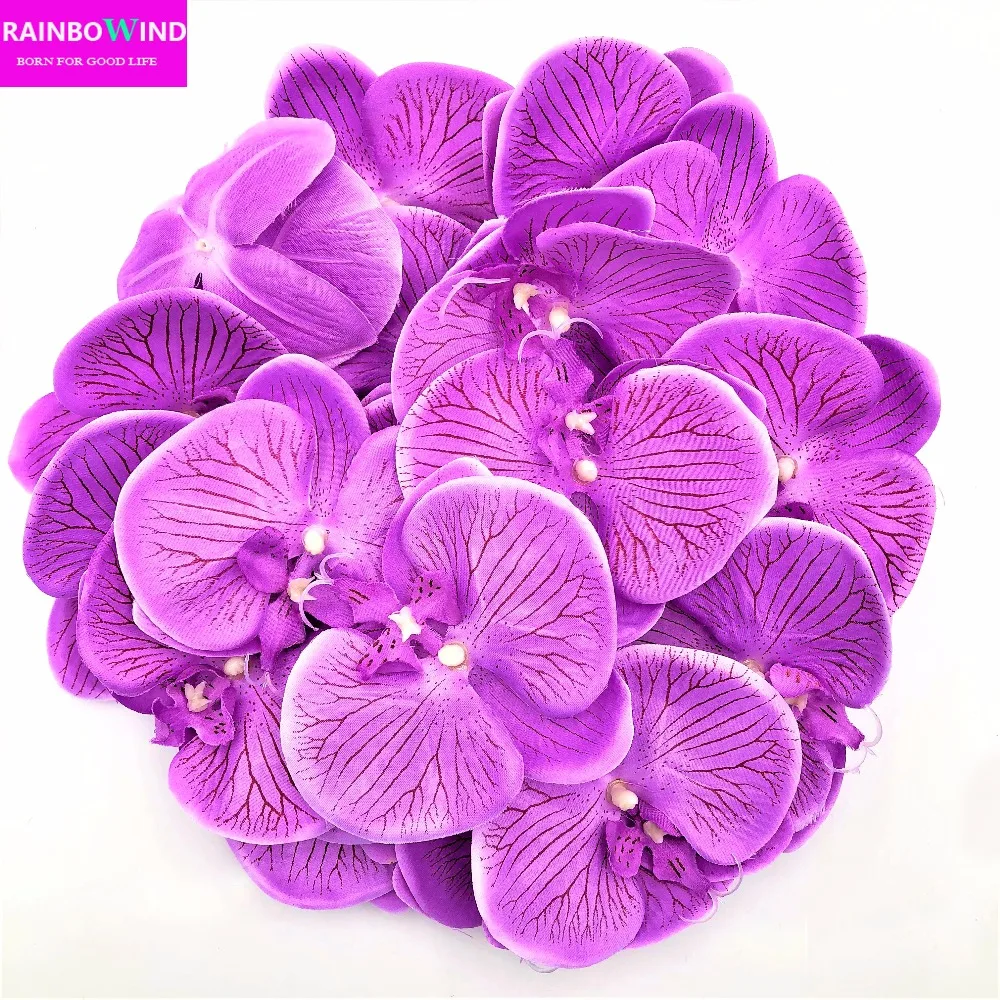 100pc 10cm moth orchid flowers Sakura Emulate Decorative Artificial
