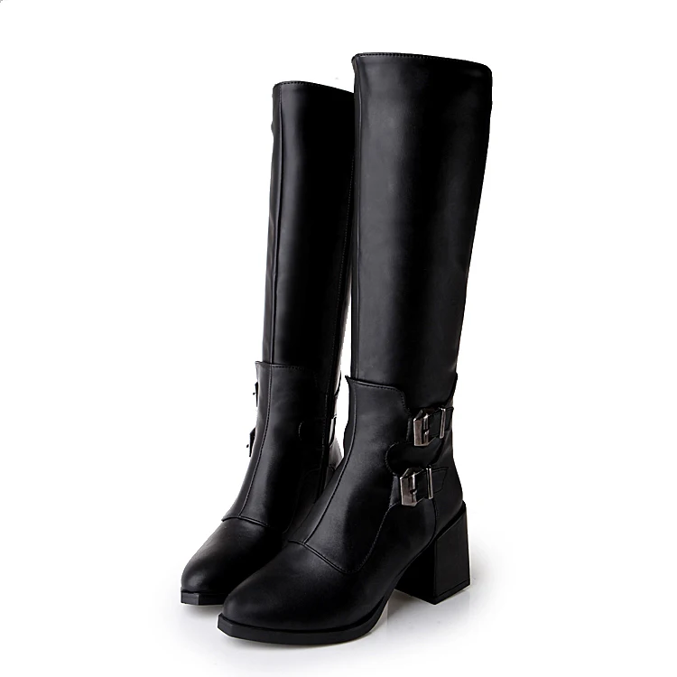 Г. Новая Брендовая женская обувь женские ботинки большой размер 34-43, осенне-зимние ботфорты обувь на тонком высоком каблуке пикантные вечерние сапоги