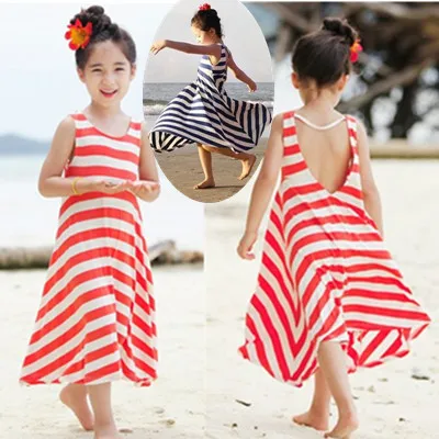 

Fashion Girls Dresses Bohemian Baby Girls Kids cotton beach Dress children clothing summer autumn new