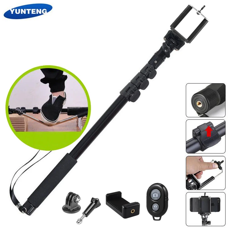 2018 new arrive Yunteng 188 tripod monopod for camera and font b phone b font monopod
