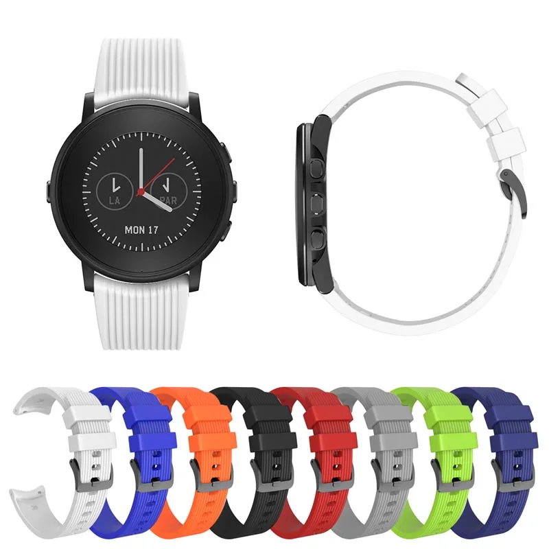 

20mm Width Quick Release Healthy Silicone Wrist Band Strap Replacement for Pebble Time Round Watch LXH