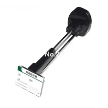 (100 pcs/pack ) black color 150mm length square tube magnetic key install and open security display hooks