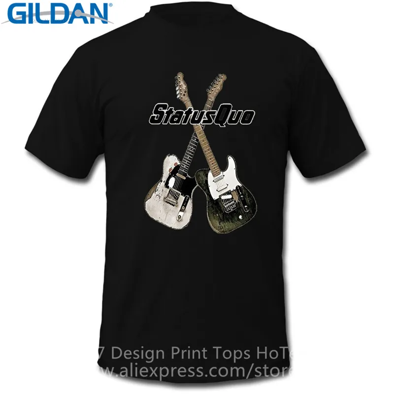 

Fashion T Shirts Crew Neck Status Quo Band Album On The Level District Comfort Soft Short Sleeve Shirt For Men