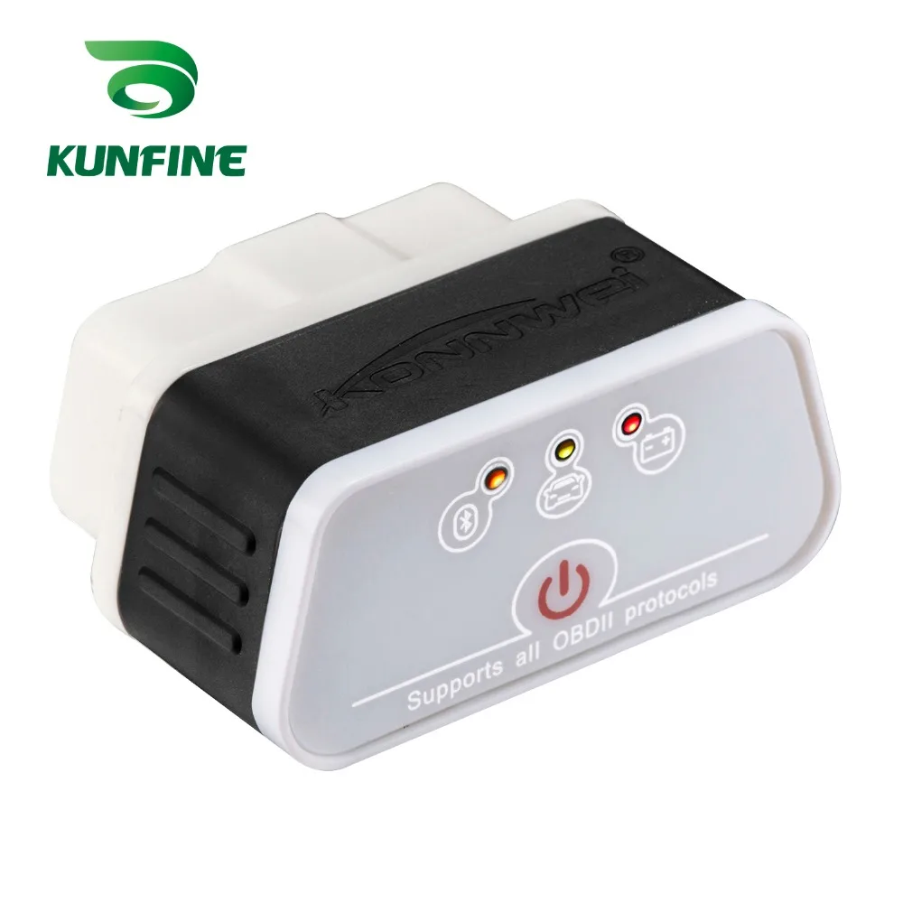 KUNFINE KW903 Bluetooth 3,0 OBD2 сканер считыватель кодов стирание ошибок OBD 2 ELM 327 ELM327 для Android авто автомобильный инструмент