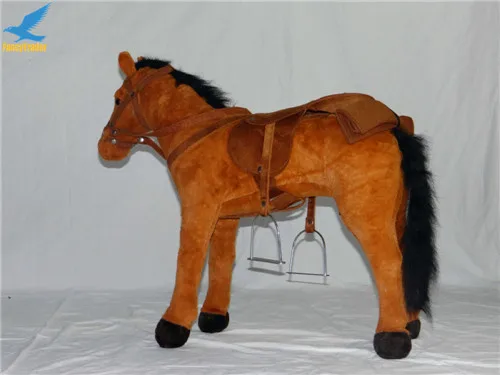 Fancytrader 32'' 82cm Large Soft Stuffed Plush Simulated Animal War Horse Toy, 3 Colors Available, Free Shipping FT50609 (12)