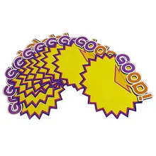 10 шт. магазины хороший узор рекламы Поп ценники желтый, фиолетовый